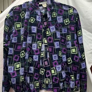Purple vintage jacket size Petite Med